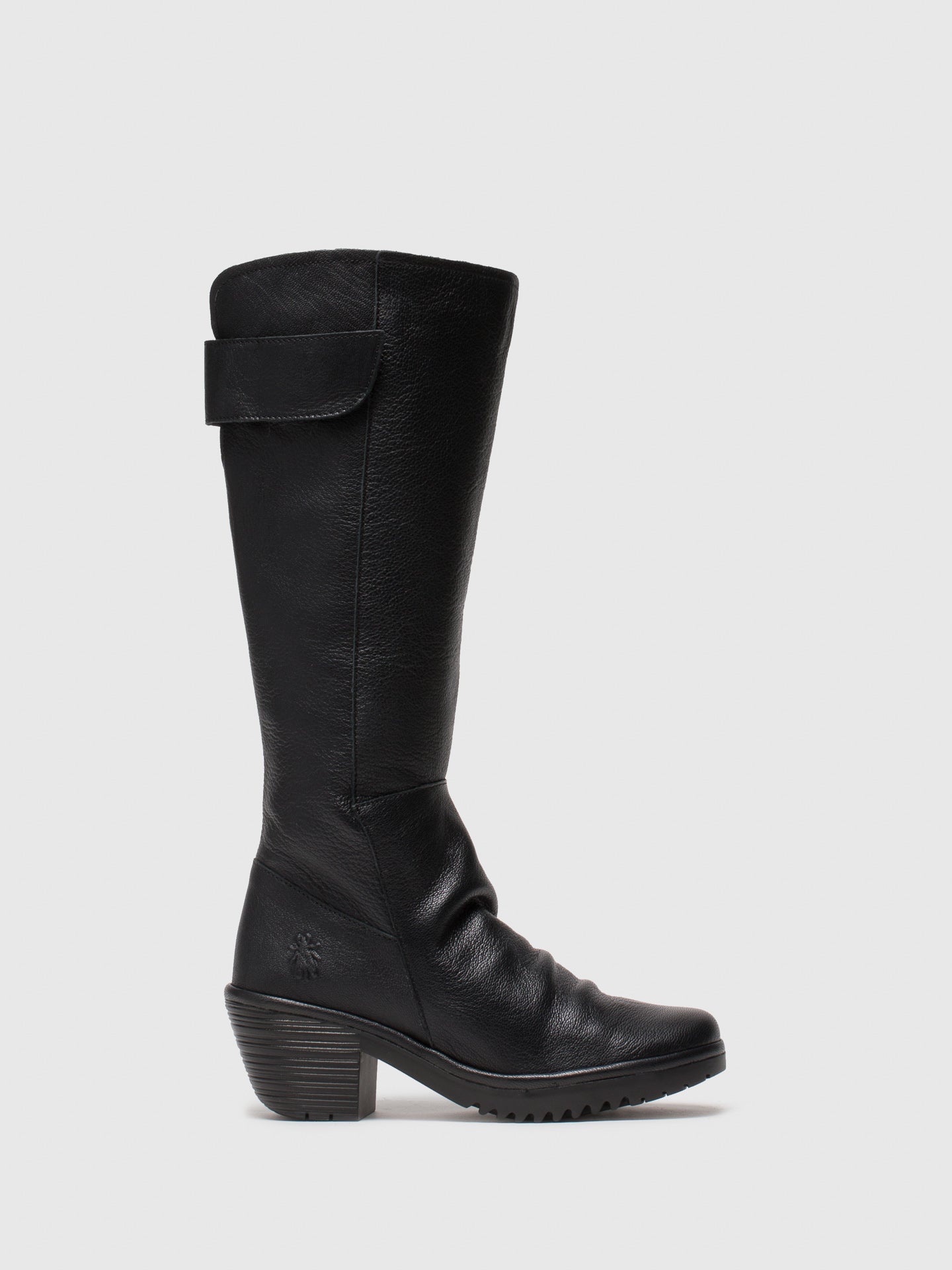 Fly London Black Zip Up Boots